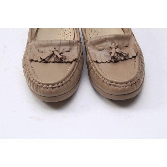 Nwob Sas Kiltie Loafers Tasseled Women's Tan Beige Shoes Sz 6 M - Picture 3 of 12